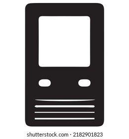 Phone silhouette black and white