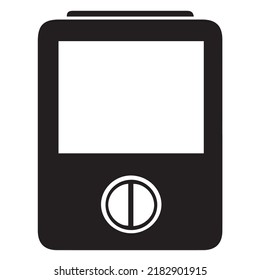 Phone silhouette black and white