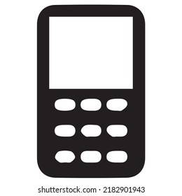 Phone silhouette black and white