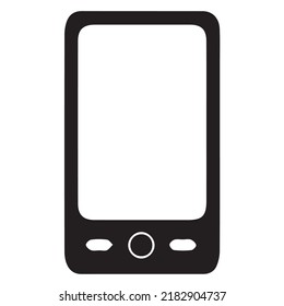 Phone silhouette black and white