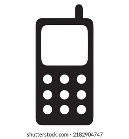 Phone silhouette black and white