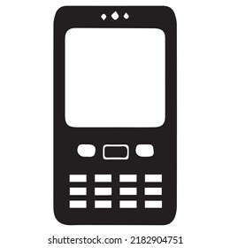 Phone silhouette black and white