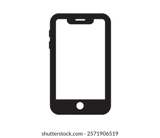 Phone Silhouette vector illustration icon type design