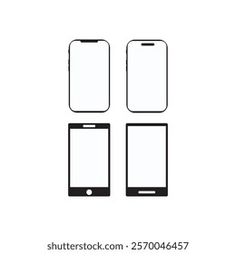 Phone simpe design icon flat
