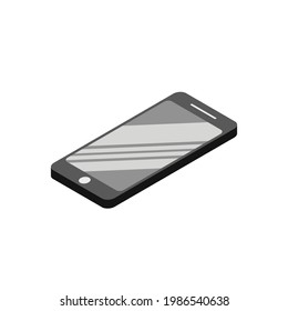 phone simple 3d clip art vector illustration 