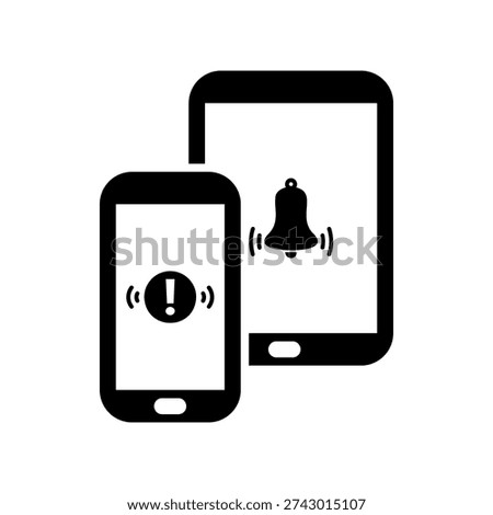 phone Simple black vector icon with a theme