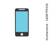 phone simple clip art vector illustration