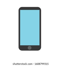 phone simple clip art vector illustration