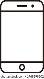 phone simple clip art vector illustration