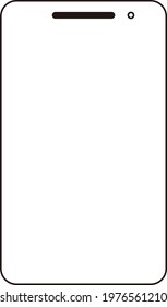 phone simple clip art vector illustration