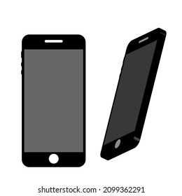 Phone simple clip art vector illustration on a white background 