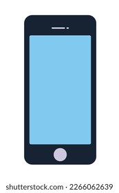 phone simple clip art vector illustration