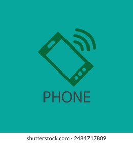 phone simple clip art vector illustration. eps 8.