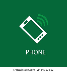 phone simple clip art vector illustration. eps 8.