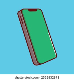 ilustração de vetor clip-art simples de telefone