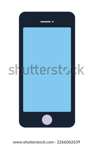 phone simple clip art vector illustration