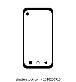 Smartphone mit einfachem Symbol 