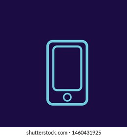 phone, simple icon illustration vector design, new mobile phone 2019 mockup isolated on white. Vector illustration