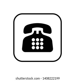 phone simple icon, symbol vector