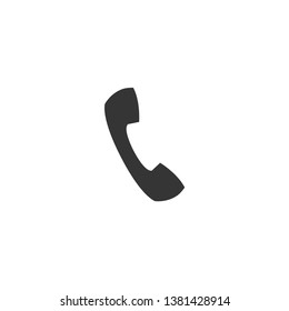 Phone simple icon vector design, black color