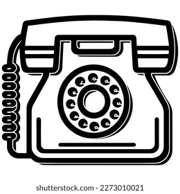 Phone Simple Icon. Vector Illustration.