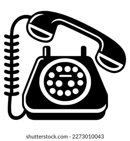 Icono de teléfono simple. Ilustración vectorial.