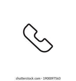 Phone Simple Thin Line Icon Vector Illustration For Web Site