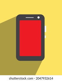teléfono simple,con sombra, ilustración de vector de imágenes clip10