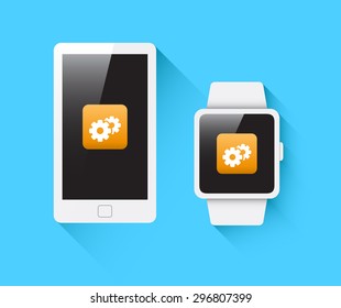 Phone & Smart Watch Configuration Icon