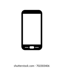 Phone or smartphone icon, vector illustration in touch screen style.