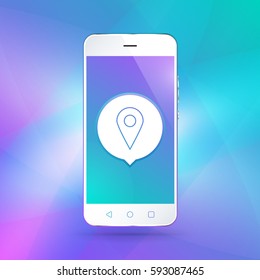 Phone - smartphone - location - address icon