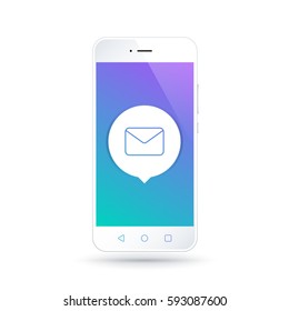 Phone - smartphone - mail icon