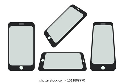 phone smartphone mobile gadjet isolated white background