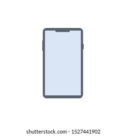 phone or smartphone vector design, icon or symbol web, app.