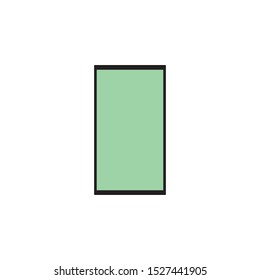 phone or smartphone vector design, icon or symbol web, app.
