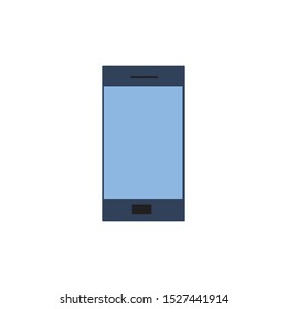 phone or smartphone vector design, icon or symbol web, app.