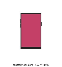 phone or smartphone vector design, icon or symbol web, app.