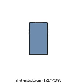 phone or smartphone vector design, icon or symbol web, app.