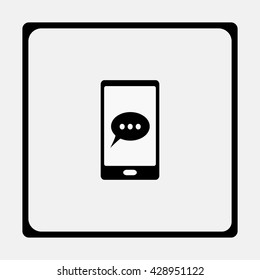 Phone sms icon.