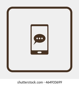 Phone sms icon.
