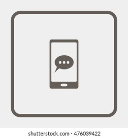 Phone sms icon.