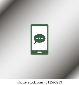 Phone sms icon.