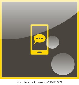Phone sms icon.