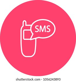 Vector de iconos de sms de teléfono