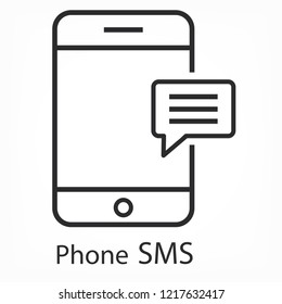 Phone sms Vector icon