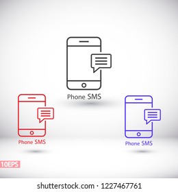 Phone sms Vector icon