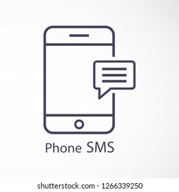 Phone sms Vector icon