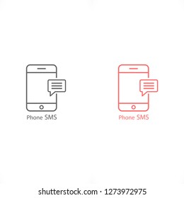 Phone sms Vector icon