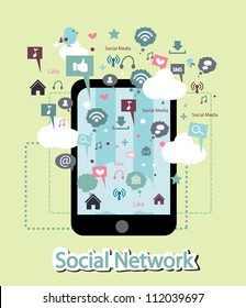 phone and social network facility