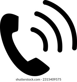 Phone solid icon vector. Call center icon. Customer service icon. Suitable for web and mobile. Replaceable vector design.